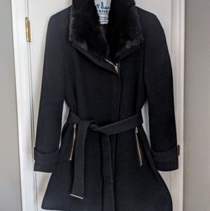 *PRICE DROP* Calvin Klein black wool belted coat